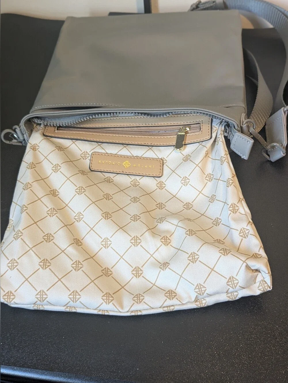 Antonio Melani Gray Crossbody Bag NWOT